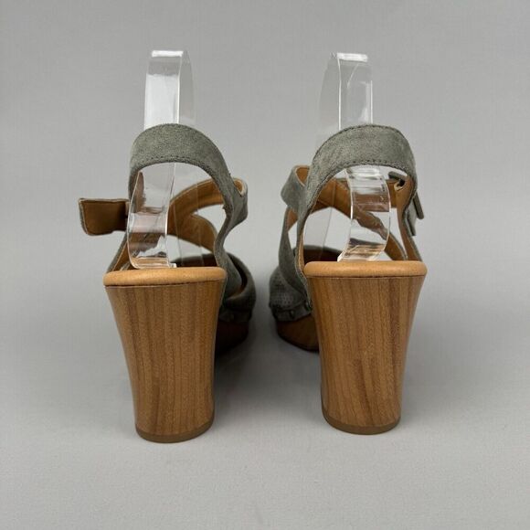 Korks By Kork Ease Clogs Womens 10‎ Green Studded Abloom Platform Slingback Boho - Picture 7 of 13